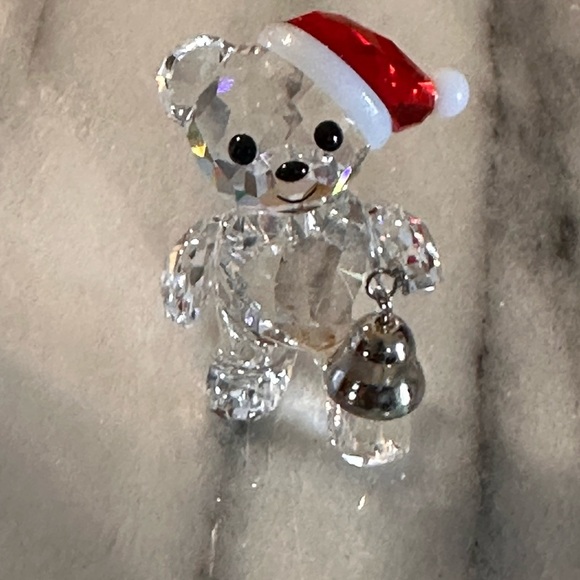 Swarovski Kris Bear Holiday Collection 2013 5003400 Bear W Red Hat & Bell Used - Picture 9 of 15